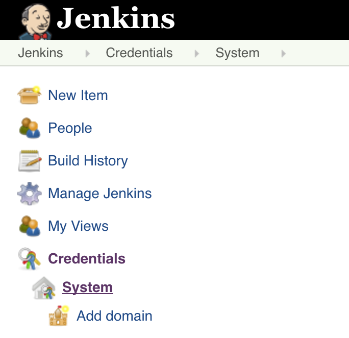 Jenkins credentials